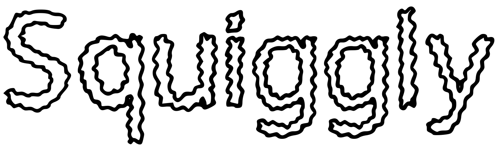 Font Squiggly