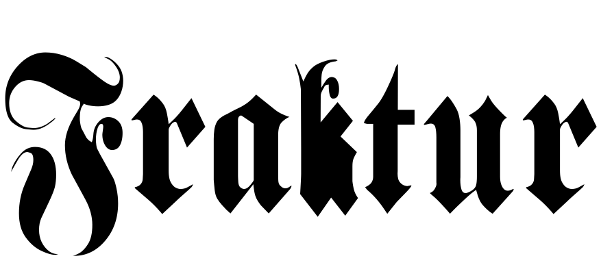 Font Fraktur