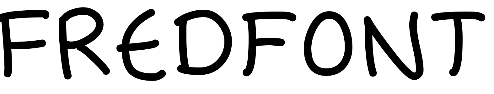Font Fredfont
