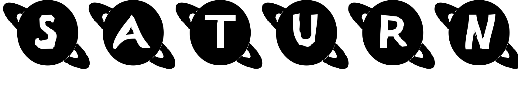 Font Saturn