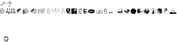 Шрифт DEVO Dingbats 1.3