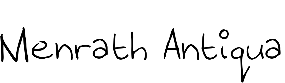 Font Menrath Antiqua