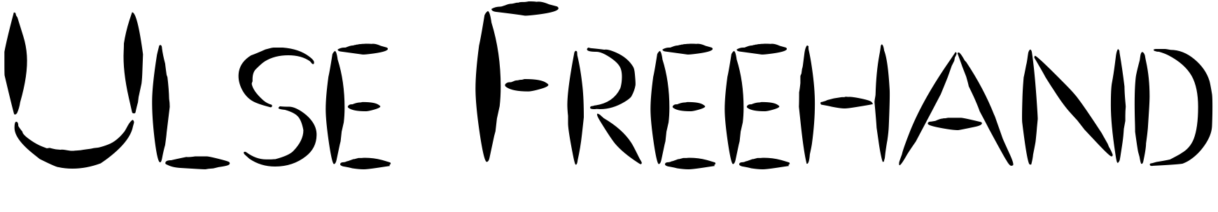 Font Ulse Freehand
