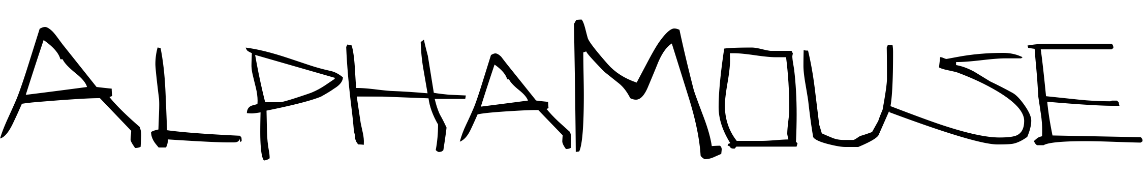 Font AlphaMouse