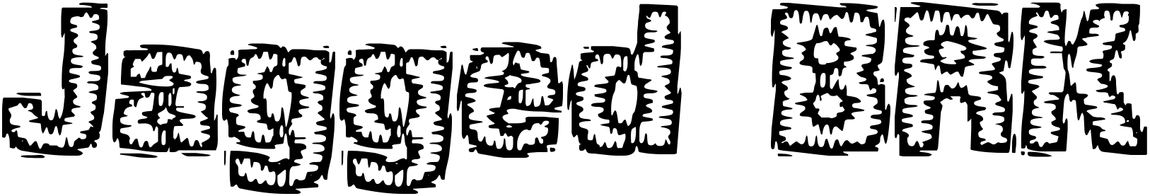 Font Jagged BRK