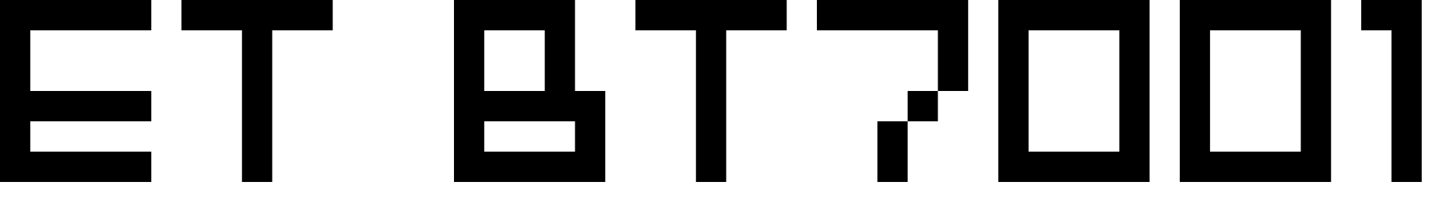 Font ET BT7001