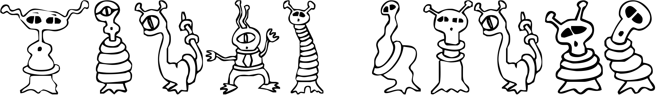 Font Alien Twits