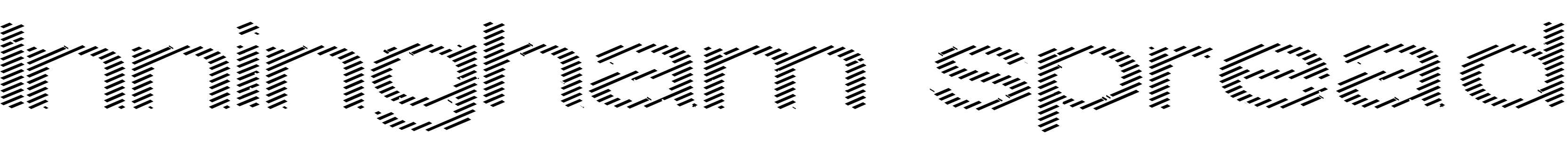 Font Inningham spread