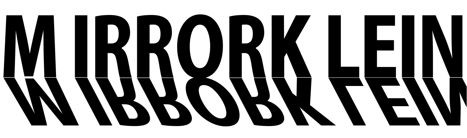 Font MirrorKlein