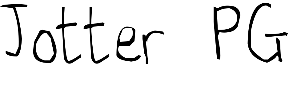 Font Jotter PG