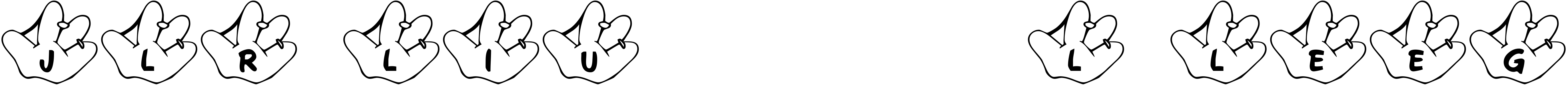 Font JLR Li\u0026#039;l Leeg