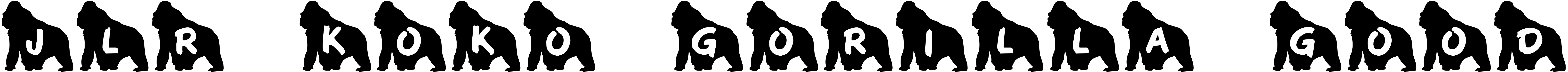 Font JLR Koko Gorilla Good