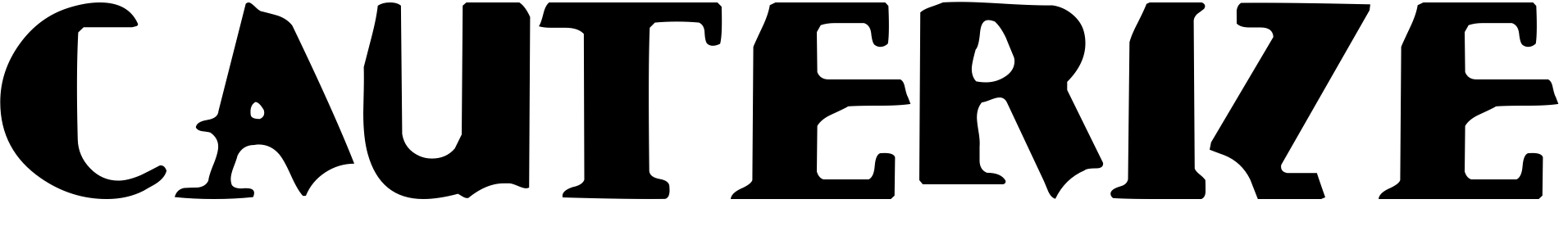 Font Cauterize