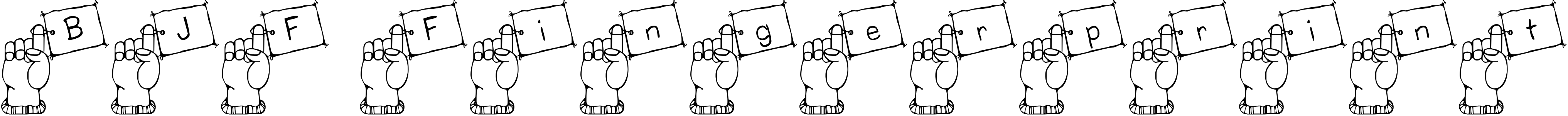 Font BJF Fingerprint