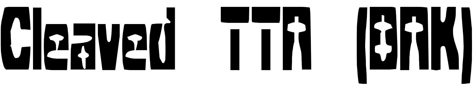 Font Cleaved TTR (BRK)