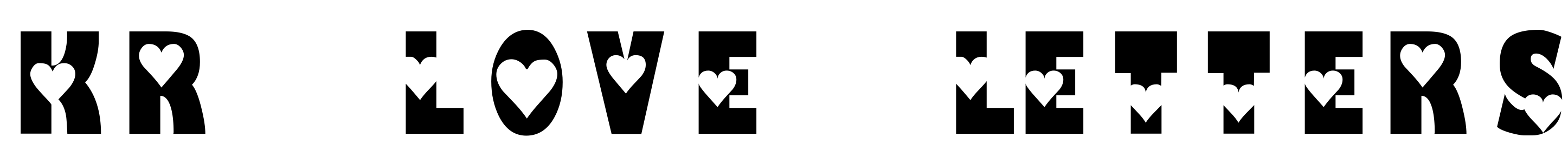 Font KR Love Letters