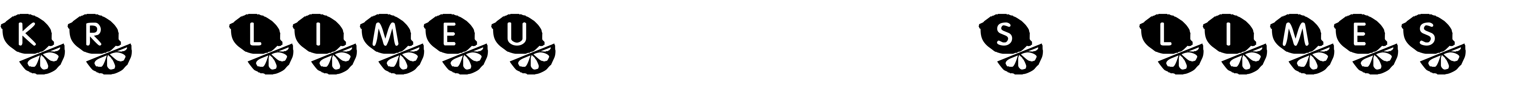 Font KR Lime\u0026#039;s Limes!