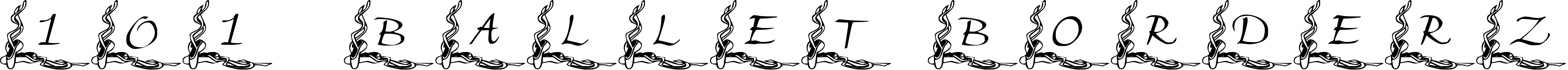 Font 101! Ballet BorderZ