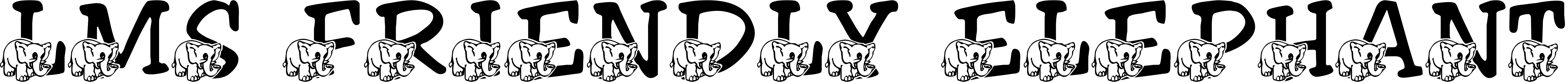 Font LMS Friendly Elephant