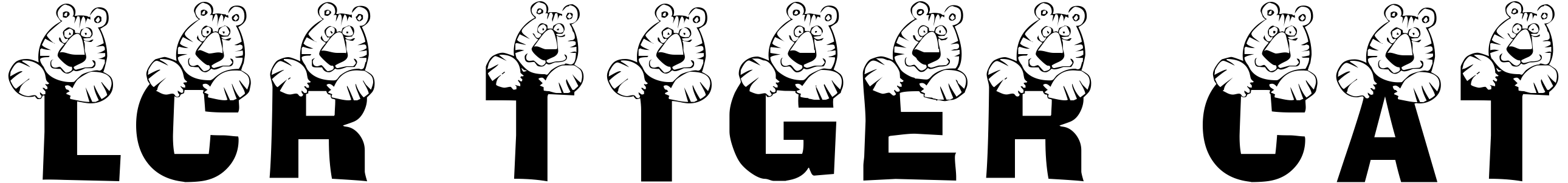 Font LCR Tiger Cat