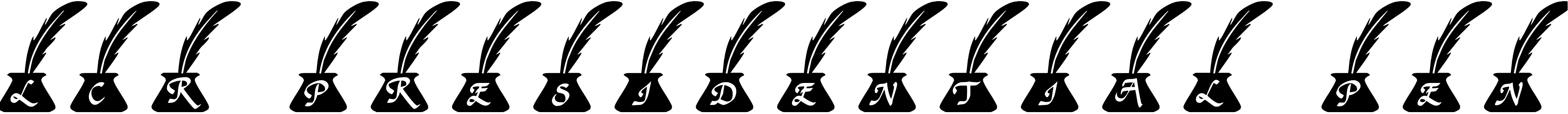 Font LCR Presidential Pen