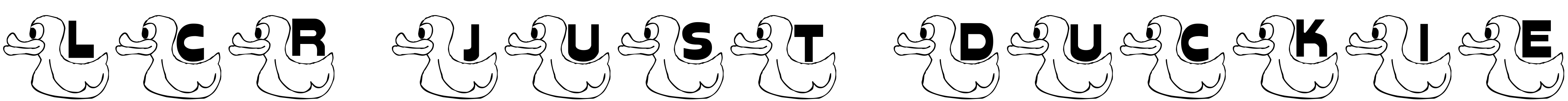 Font LCR Just Duckie
