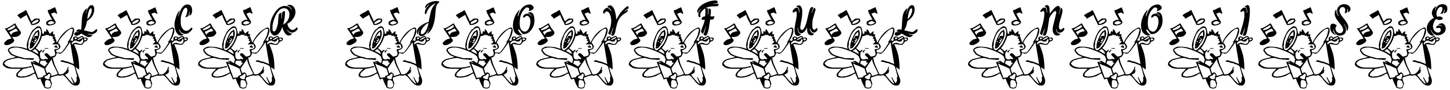 Font LCR Joyful Noise