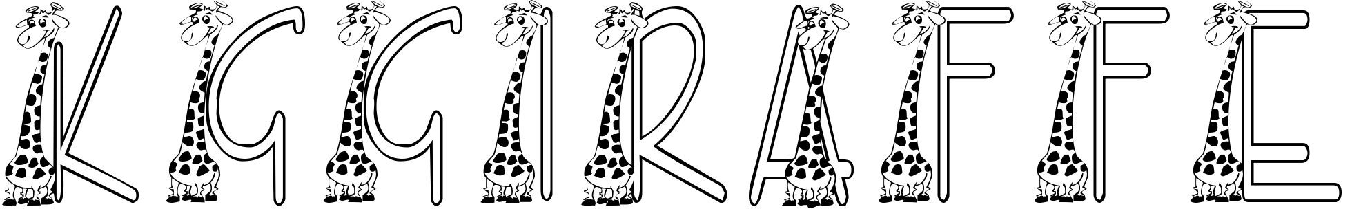 Font KGGIRAFFE