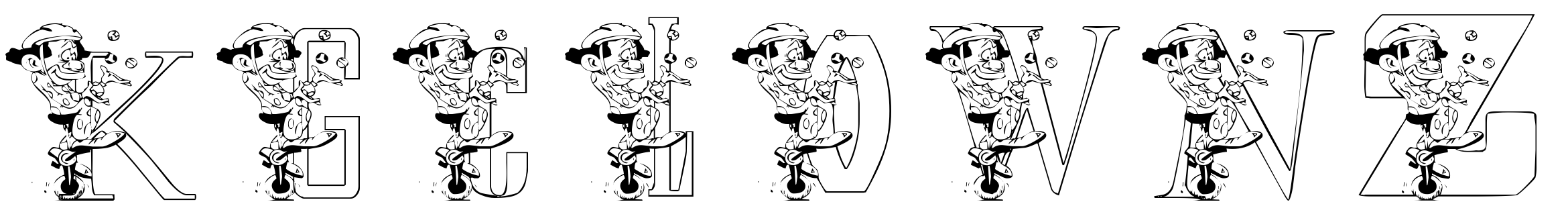Font KGCLOWNZ