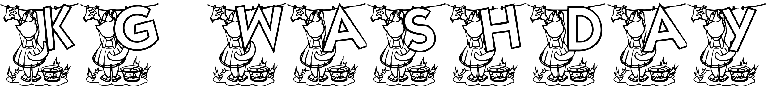 Font KG WASHDAY