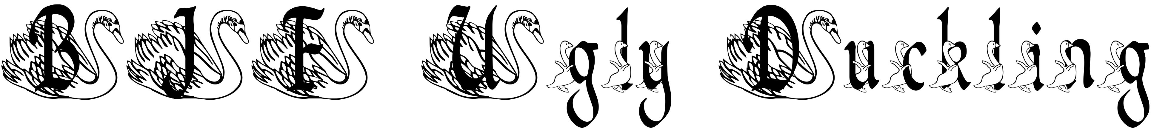 Font BJF Ugly Duckling