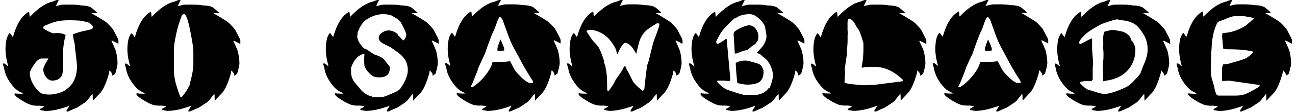 Font JI Sawblade