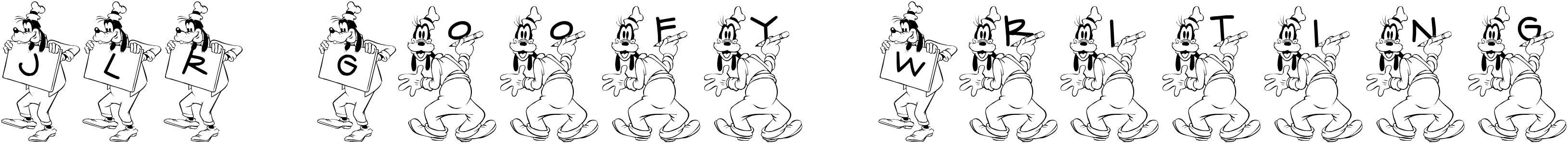 Font JLR Goofy Writing