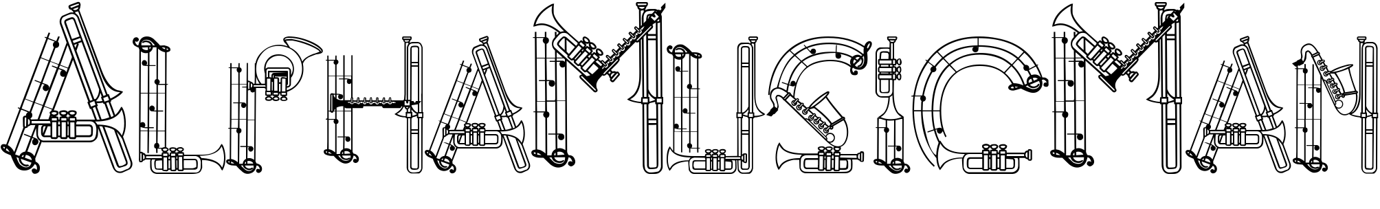 Font AlphaMusicMan