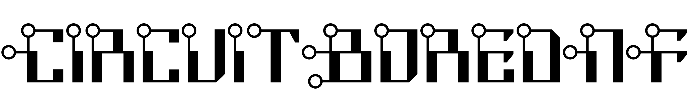 Font CircuitBoredNF