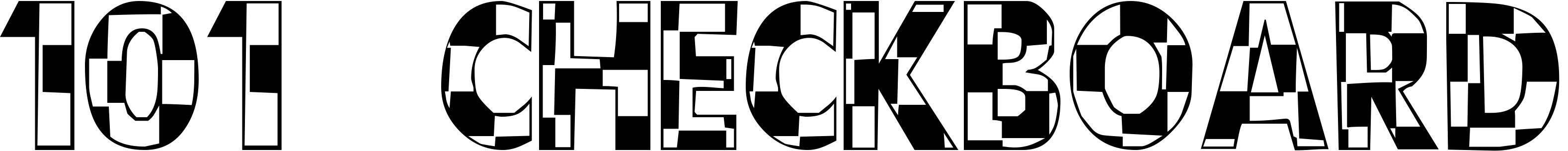 Font 101! CheckBoard