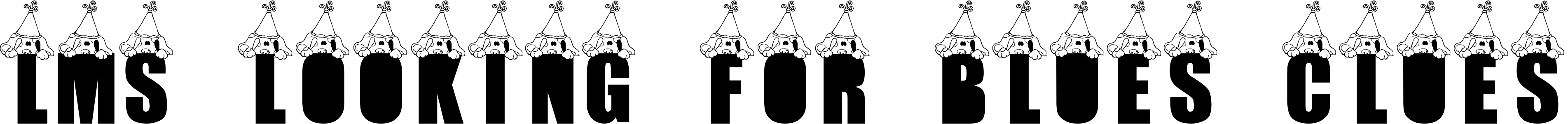 Font LMS Looking For Blues Clues