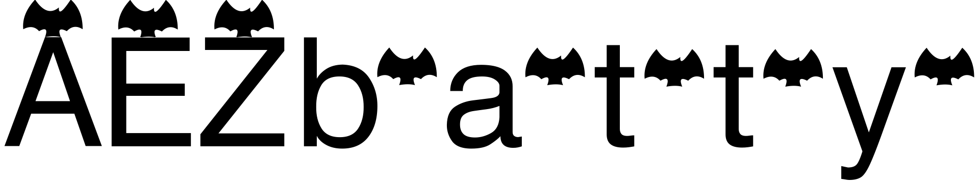 Font AEZ batty