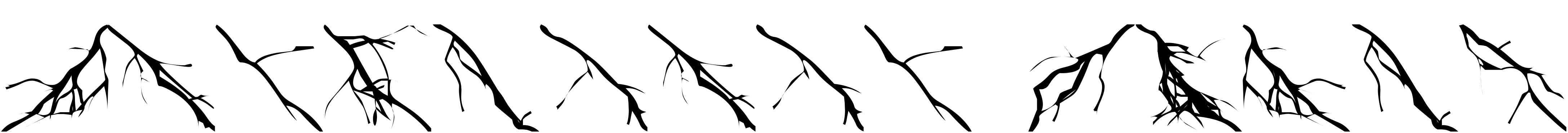 Font Lightning Bolts