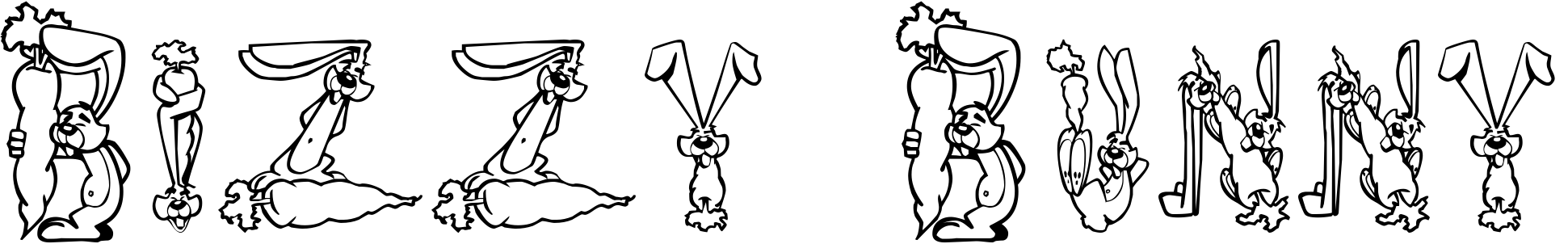 Font Bizzy Bunny