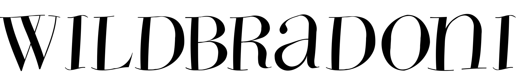 Font WildBradoni