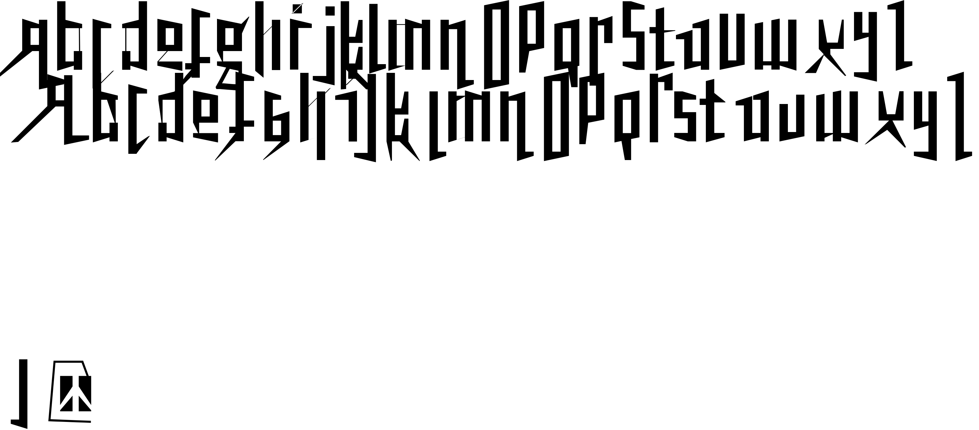 Preview font Peacetiqua