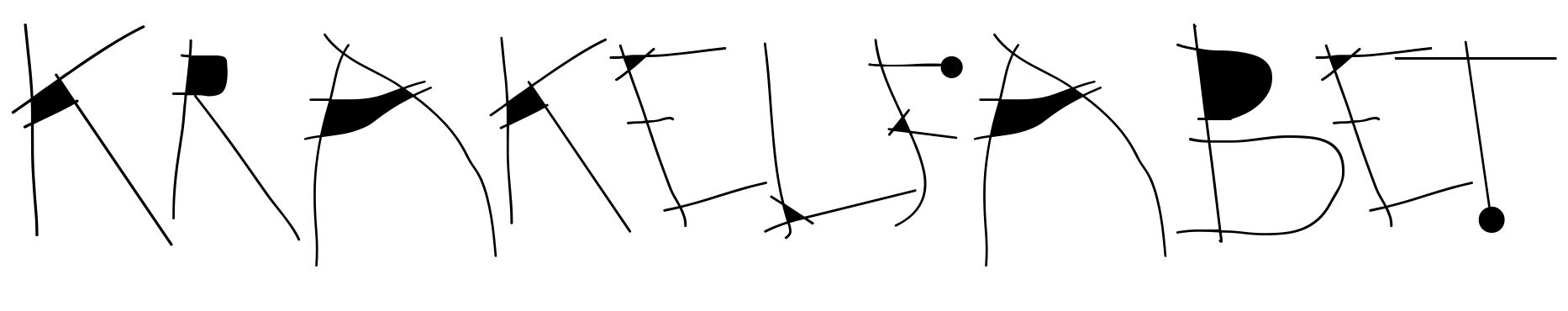 Font Krakelfabet