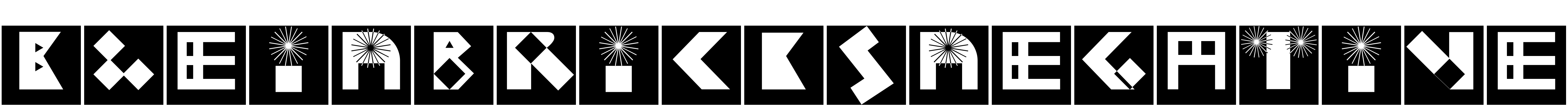 Font KleinBricksNegative