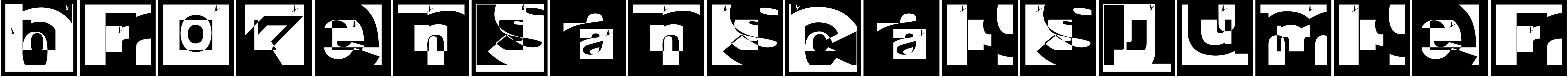 Font BrokenSansCapsJumper