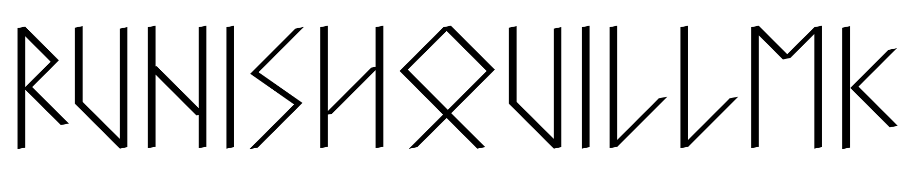 Font RunishQuillMK