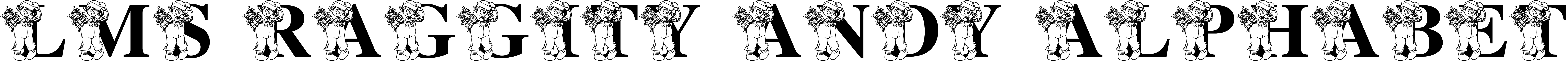 Font LMS Raggity Andy Alphabet