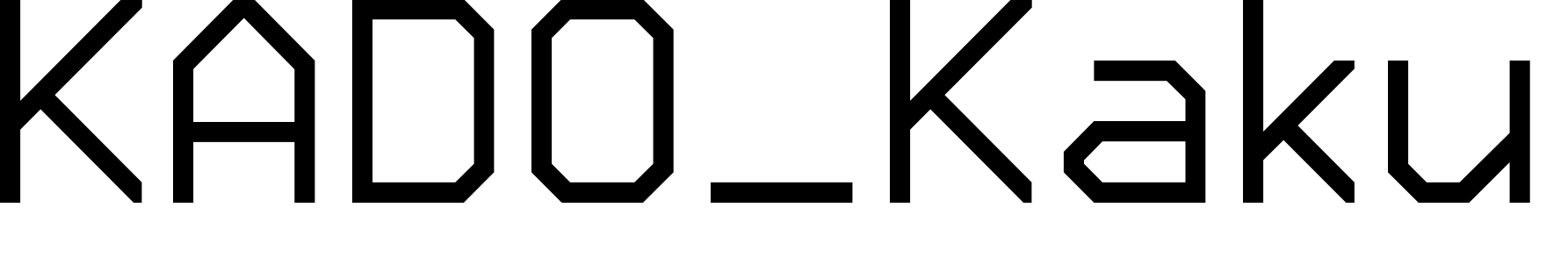 Font KADO_Kaku