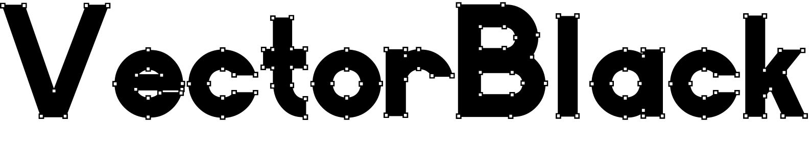 Font VectorBlack