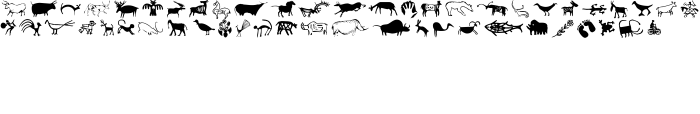 Шрифт CavePaintingDingbats